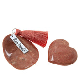 Conjunto de 2 piedras de melocotón Jay King, piedra preciosa natural